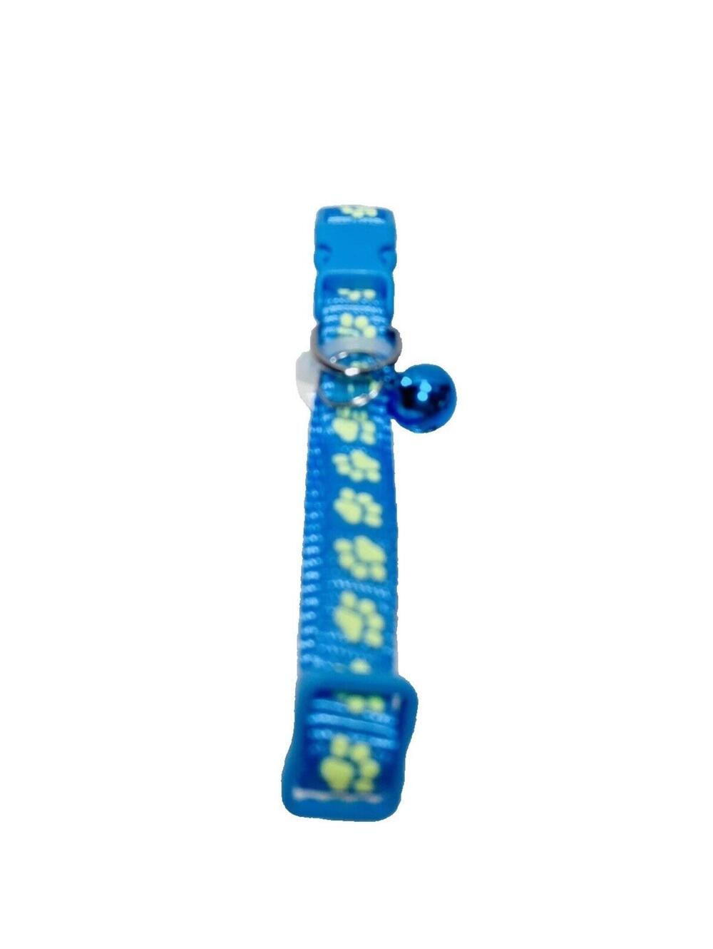 Cat Collar Blue Jingle Bell Adjustable